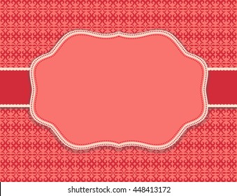 substrate pattern background red card