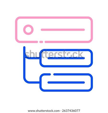 Subtasks Vector for Detailed Work Plan. Task breakdown illustration, project management icon, productivity tool.