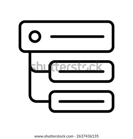 Subtasks Vector for Detailed Work Plan. Task breakdown illustration, project management icon, productivity tool.