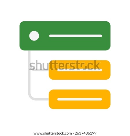 Subtasks Vector for Detailed Work Plan. Task breakdown illustration, project management icon, productivity tool.