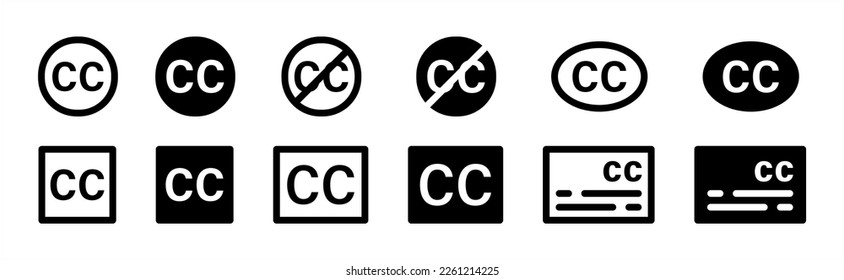 Subtitle icon collection  Closed captioning signs  Subtitle icon elements  EPS 10