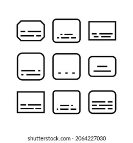 subtitle icon or logo isolated sign symbol vector illustration - Collection of high quality black style vector icons