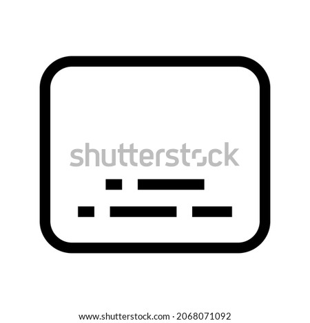 subtitle icon or logo isolated sign symbol vector illustration - high quality black style vector icons