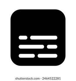 Subtitle Icon Vector Symbol Design Illustration