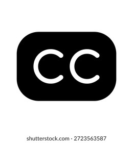 Untertitel-Symbol, Vektorsymbol-Entwurfsgrafik