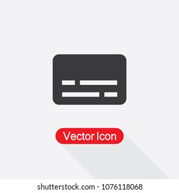 Subtitle Vector Icon In Flat Design Eps10