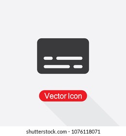 Subtitle Vector Icon In Flat Design Eps10