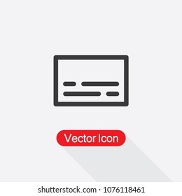 Subtitle Vector Icon In Line Style Eps10