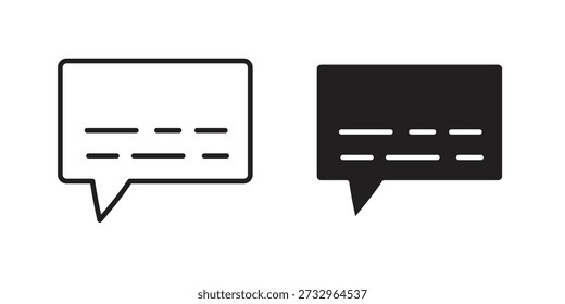 Ilustración vectorial de concepto de icono de subtítulos. diseños de iconos de logotipos