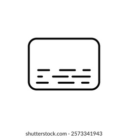 Subtitles icon Flat fill set collection