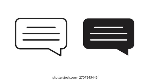 Icono de subtítulos. Colección de estilo plano y de trazo. símbolo simple