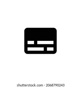 subtítulos Icono. Diseño de estilo plano aislado en un fondo blanco. Ilustración del vector