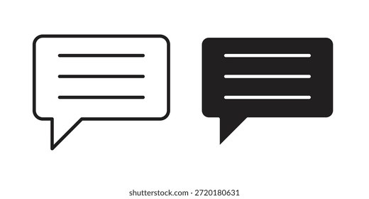 Icono de subtítulos en diseño de línea. Sencillo Vector de iconos