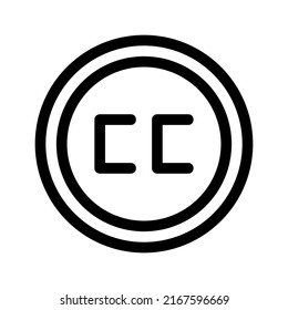 icono de subtítulos o logotipo símbolo de signo aislado ilustración vectorial - iconos vectoriales de estilo negro de alta calidad
