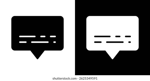 Subtitles icon simple line vector. Symbol, logo.