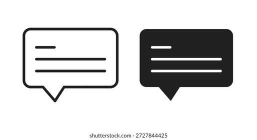 Icono de subtítulos. Ilustración vectorial, plano y carrera