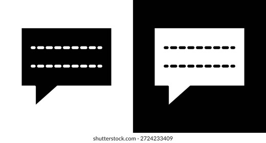 Icono de subtítulos. Plantilla de Vector. Concepto Icon diseño plano.