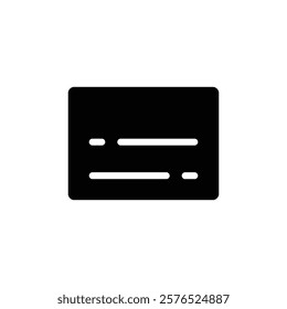 Subtitles icon web design in vector