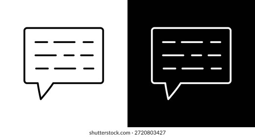 Ícones de legendas design gráfico símbolos vetoriais. ícone Eps10.