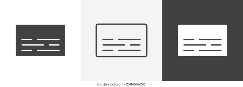 Subtitles icons graphics pack vectors.