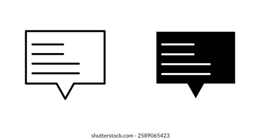 Subtitles icons thin line illustrations designs