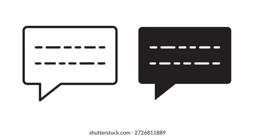 Colección de Vector de iconos de subtítulos para Diseños web. iconos planos