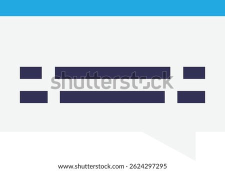 Subtitles Multimedia Translate Icon Vector Flat Illustration