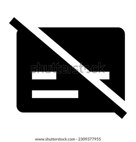 Subtitles off icon isolated vector illustration on white background. High quality black style vector icons