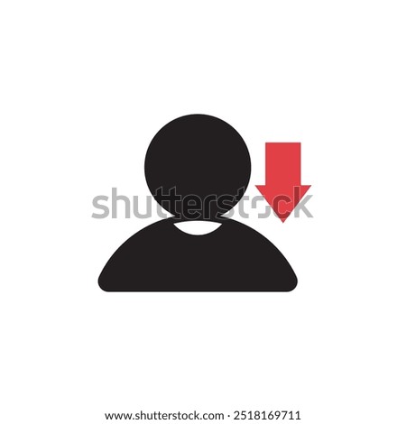 Subtitution flat icon in football or soccer, player enter, changing player, player out icon, design illustration, isolated on white background. 