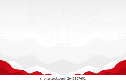 subtle abstract background featuring gentle, flowing wavy patterns in red and white. The design is minimalist and clean, modern backdrop for various digital and print uses.