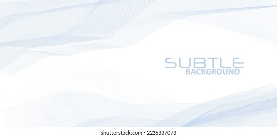 Subtle abstract background with thin broken bluish grey lines. Minimal vector graphic pattern