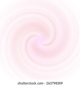 Subtle abstract blended creamy light pink circular background, vector illustration