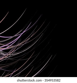 subtle abstract wavy lines on a black background