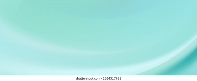 Subtle and airy abstract banner with a soft light teal gradient.