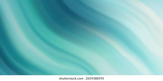 Los sutiles Gradientes de color aqua con curvas diagonales crean una atmósfera relajante y serena, mostrando una textura suave y borrosa con un efecto visual calmante y fluido