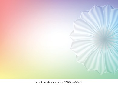 Subtle background, blurred patterns. Light pale vector background. Abstract pale geometric pattern. The subtle flair of colorful flowers that abides on a light background