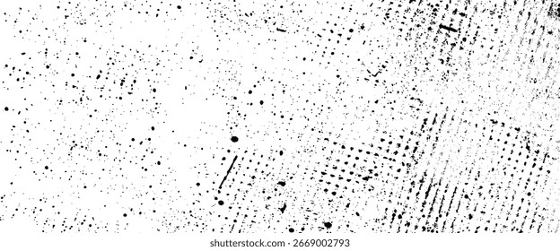 Subtle black grunge half tone dots pattern