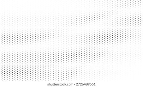Sutil onda de puntos de semitono blanco y negro que se desvanece suavemente a través de un fondo minimalista limpio que crea una elegante Ilustración vectorial de textura visual para diseños modernos