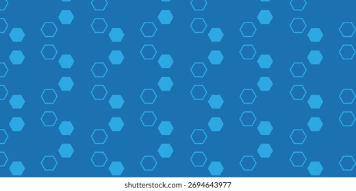 Subtle blue hexagon pattern background texture ideal for seamless repeat use in various designs. vector