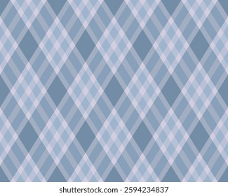 Subtle blue and lavender diagonal plaid pattern. Perfect for textile design, website backgrounds, or creating a calming, sophisticated mood.
