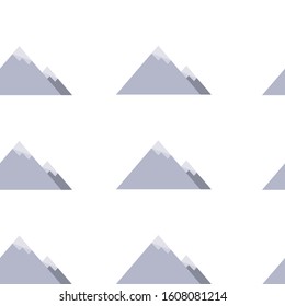 A subtle blue mountain pattern on a white background