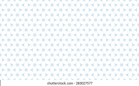 Subtle blue seamless floral pattern vector