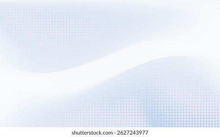 Subtle Blue and White Wave Pattern with Halftone Dots - Modern Background for Design Projects with soft gradients and a clean aesthetic, perfect for backgrounds
