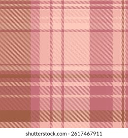 Subtle blush pink and brown plaid pattern.  Perfect for textile design, fashion, or website backgrounds.  Elegant and versatile, evoking feelings of warmth and comfort.