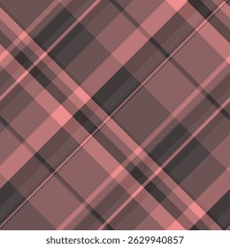 Subtle blush pink and charcoal gray plaid pattern.  Perfect for fashion, textile, and design projects.