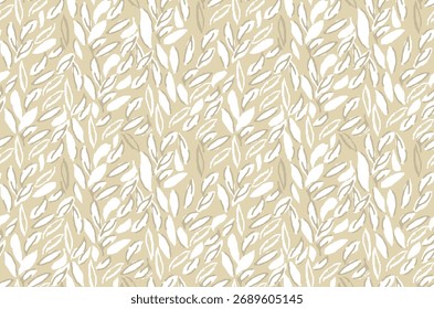 Subtle Botanical Tile Repeat Background Design
