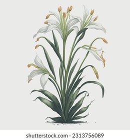 The subtle brushstrokes and soft pastel tones bring out the intricate details of the petals and the graceful curves of the blooms. Perfect for adding a touch of serenity and renewal to your designs