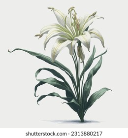 The subtle brushstrokes and soft pastel tones bring out the intricate details of the petals and the graceful curves of the blooms. Perfect for adding a touch of serenity and renewal to your designs