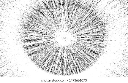 Subtle circular grunge texture vector. Distressed overlay texture. Retina background. Abstract mild textured effect. Vector Illustration. Black isolated on white background. EPS10.