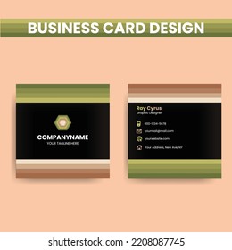 A Subtle Color Business Card Design